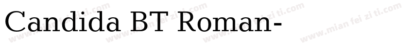 Candida BT Roman字体转换